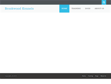 Tablet Screenshot of brookwoodkennel.com